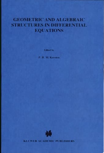 Geometric and Algebraic Structures in Differential Equations Special Issue