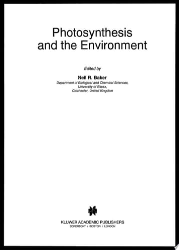 Photosynthesis and the Environment