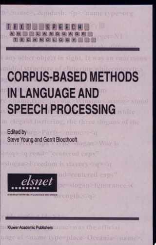 Corpus-Based Methods in Language and Speech Processing