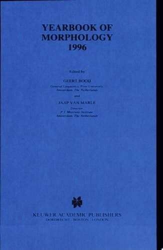 Yearbook of Morphology 1996