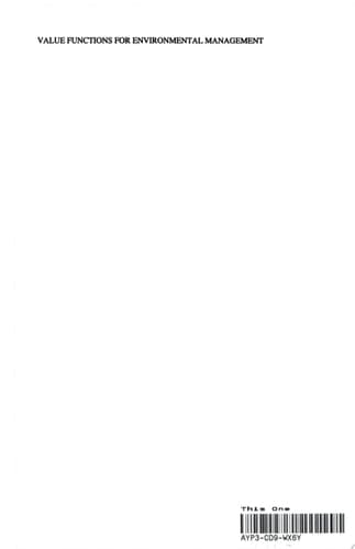 Value Functions for Environmental Management