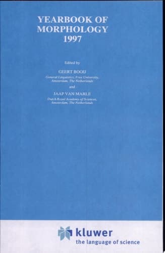 Yearbook of Morphology 1997
