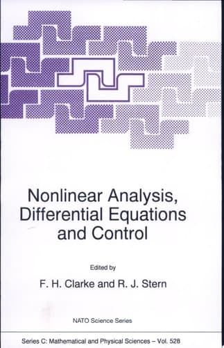 Nonlinear Analysis, Differential Equations and Control