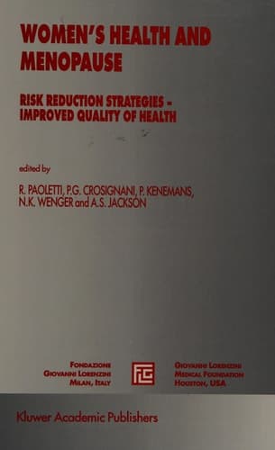Women’s Health and Menopause Risk Reduction Strategies-Improved Quality of Health