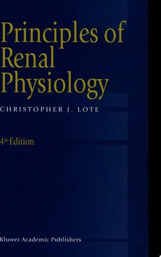 Principles of Renal Physiology
