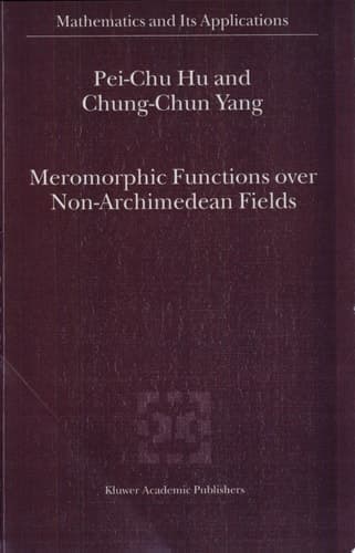 Meromorphic Functions over non-Archimedean Fields