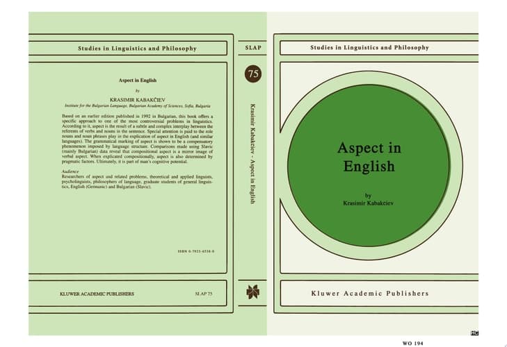 Aspect in English A `Common-Sense' View of the Interplay Between Verbal and Nominal Referents