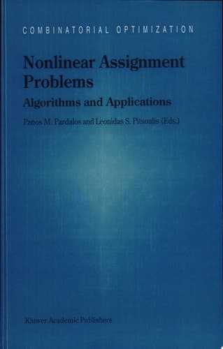 Nonlinear Assignment Problems Algorithms and Applications