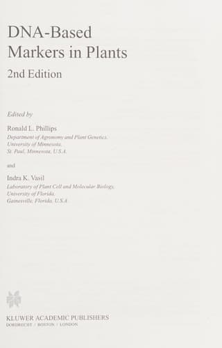 DNA-Based Markers in Plants