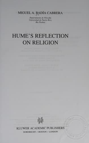 Hume’s Reflection on Religion