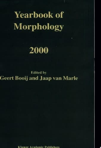 Yearbook of Morphology 2000