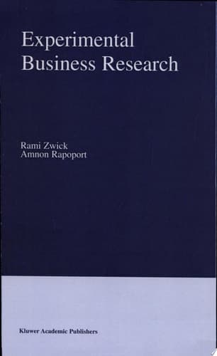 Experimental Business Research