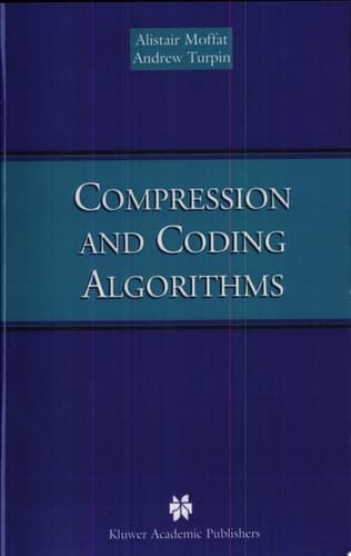 Compression and Coding Algorithms