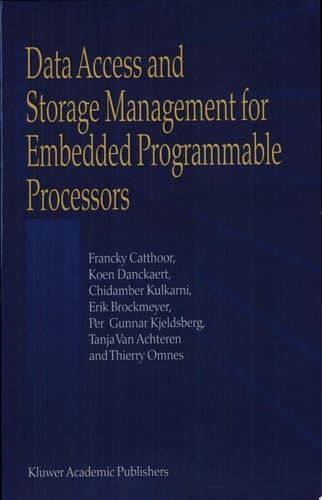 Data Access and Storage Management for Embedded Programmable Processors