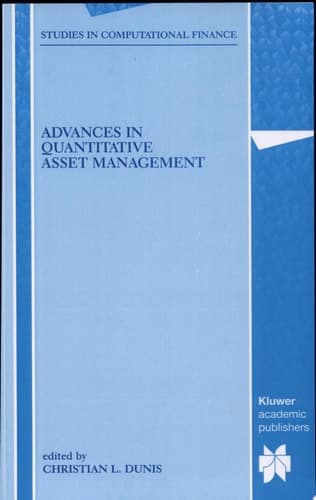 Advances in Quantitative Asset Management