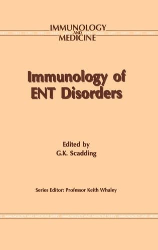 Immunology of ENT Disorders (Immunology and Medicine, 23)