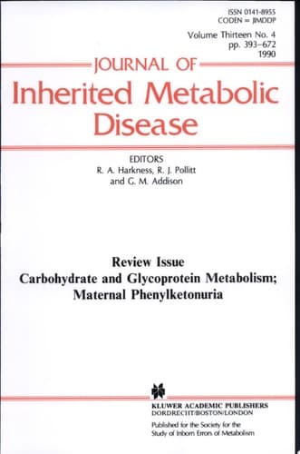 Carbohydrate and Glycoprotein Metabolism; Maternal Phenylketonuria