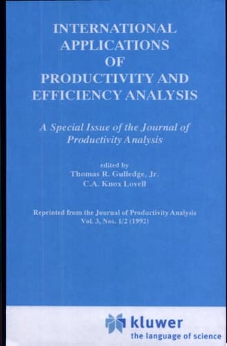 International Applications of Productivity and Efficiency Analysis