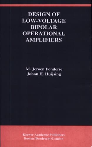 Design of Low-Voltage Bipolar Operational Amplifiers