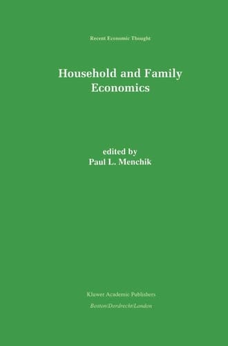 Household and Family Economics (Recent Economic Thought, 51)
