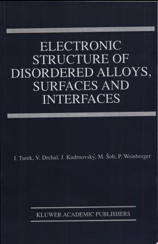 Electronic Structure of Disordered Alloys, Surfaces and Interfaces