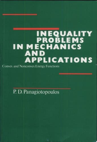 Inequality Problems in Mechanics and Applications Convex and Nonconvex Energy Functions