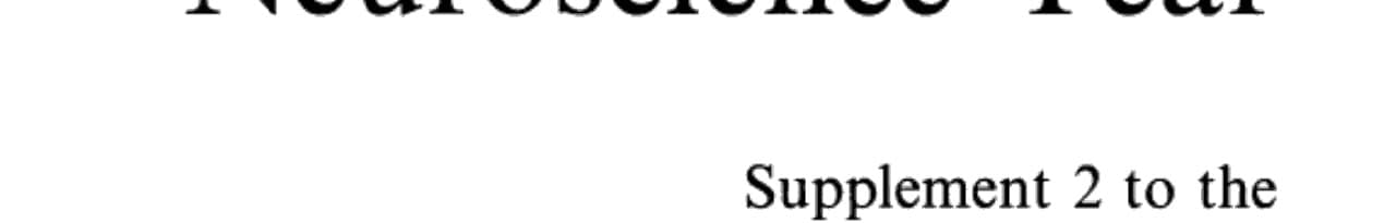 Neuroscience Year Supplement 2 to the Encyclopedia of Neuroscience