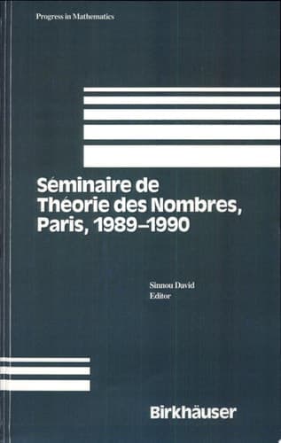 Séminaire de Théorie Des Nombres Paris 1989-90