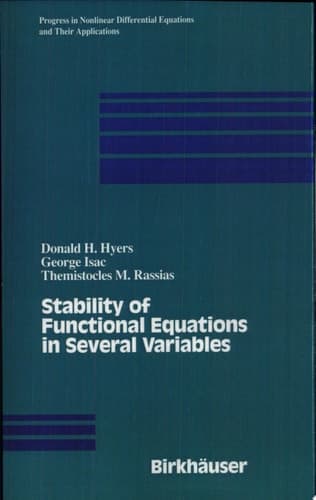 Stability of Functional Equations in Several Variables