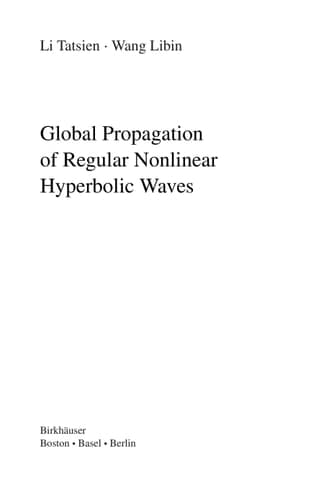 Global Propagation of Regular Nonlinear Hyperbolic Waves