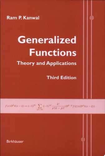 Generalized Functions Theory and Applications