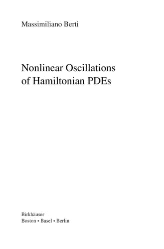 Nonlinear Oscillations of Hamiltonian PDEs