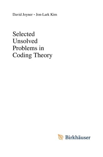 Selected Unsolved Problems in Coding Theory