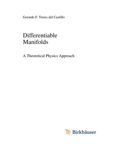 Differentiable Manifolds A Theoretical Physics Approach