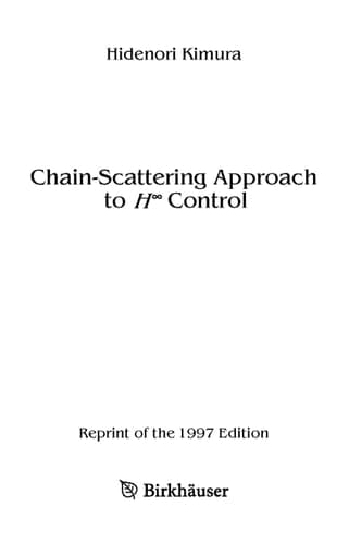 Chain-Scattering Approach to H∞-Control