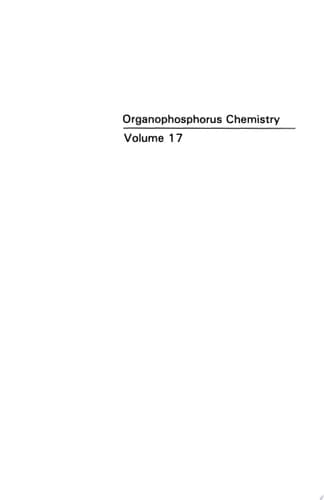 Organophosphorus Chemistry