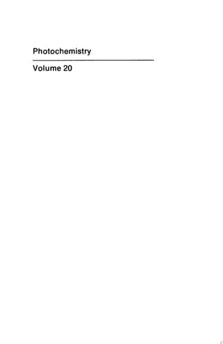 Photochemistry Volume 20