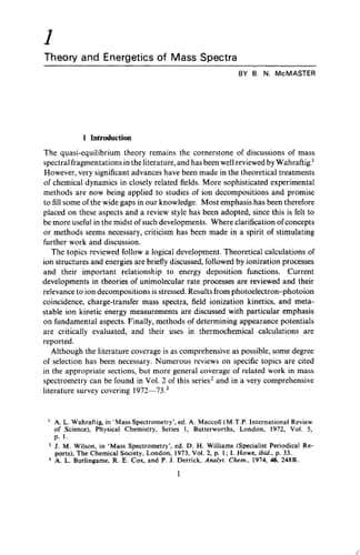 Mass Spectrometry Volume 3