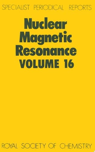 Nuclear Magnetic Resonance Volume 16
