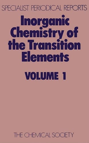 Inorganic Chemistry of the Transition Elements Volume 1