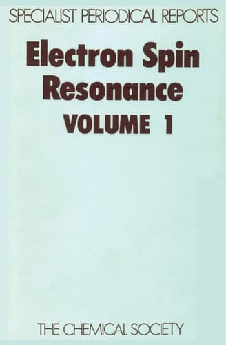 Electron Spin Resonance Vol 1