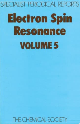 Electron Spin Resonance Vol 5