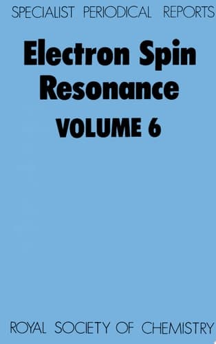 Electron Spin Resonance Volume 6