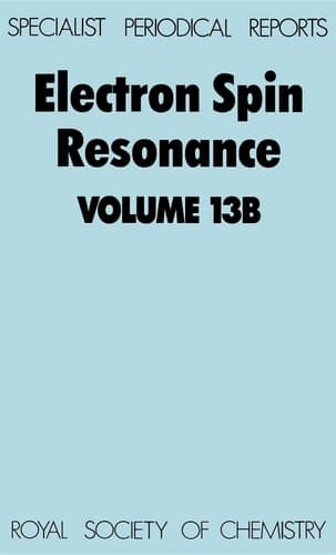 Electron Spin Resonance Volume 13B