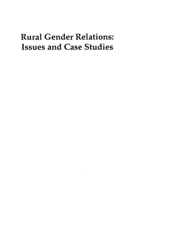 Rural Gender Relations Issues and Case Studies