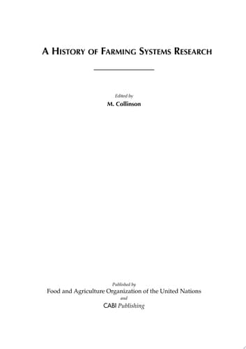 A History of Farming Systems Research