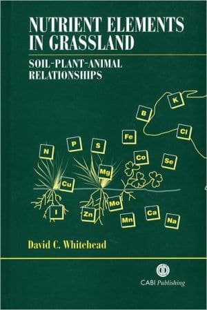 Nutrient Elements in Grassland Soil-plant-animal Relationships