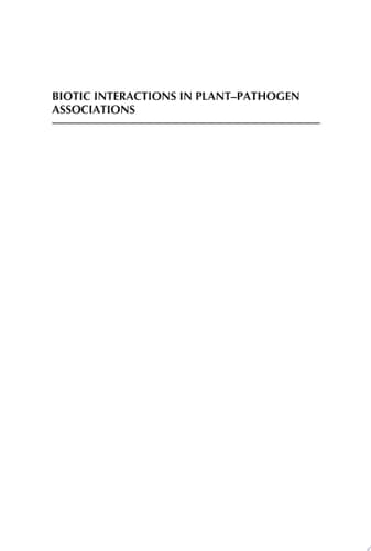 Biotic Interactions in Plant-pathogen Associations