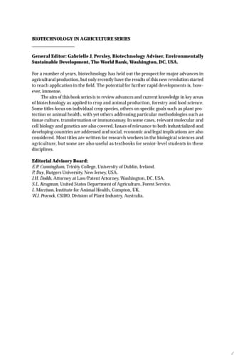 The Biotechnology Revolution in Global Agriculture Innovation, Invention, and Investment in the Canola Industry