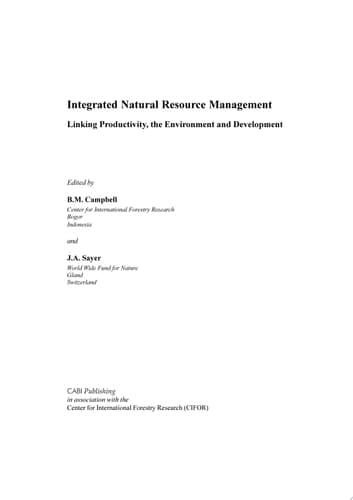 Integrated Natural Resource Management Linking Productivity, the Environment and Development